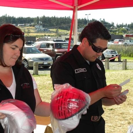 Braunstein and Haffner Distributing Bicycle Helmets