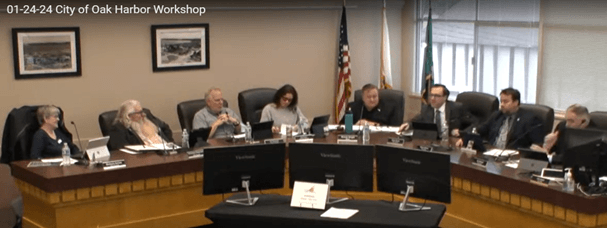 Picture of City Council at the Workshop on January 24, 2024