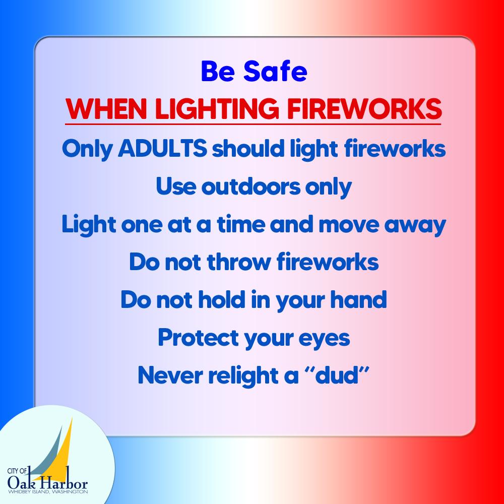 Be Safe When Lighting Fireworks