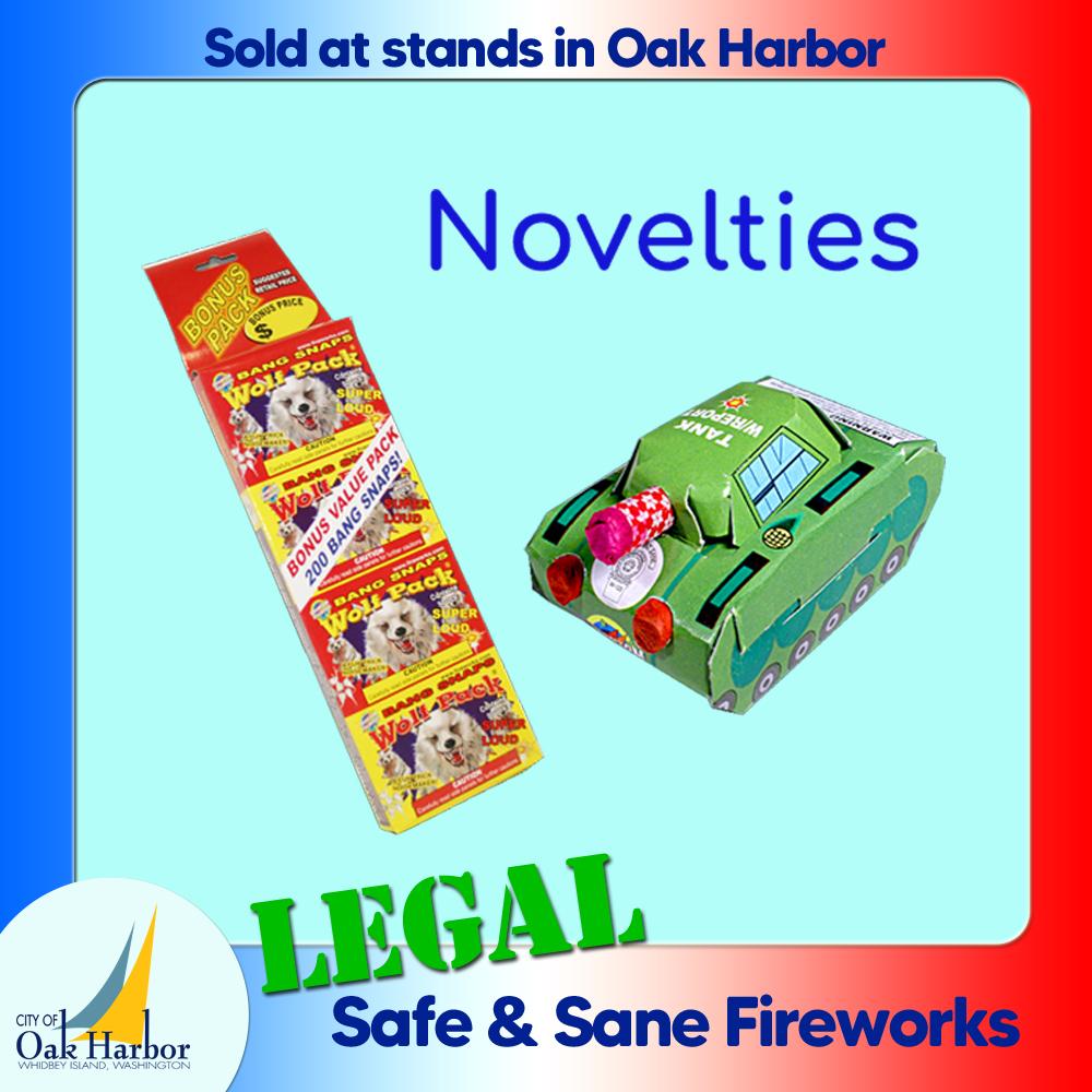 Novelty Fireworks Are Legal in Oak Harbor