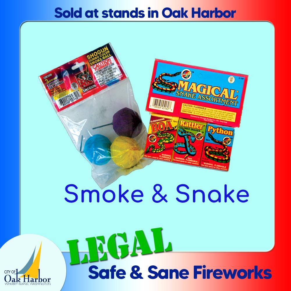 Smoke Bombs and Snakes Are Legal in Oak Harbor