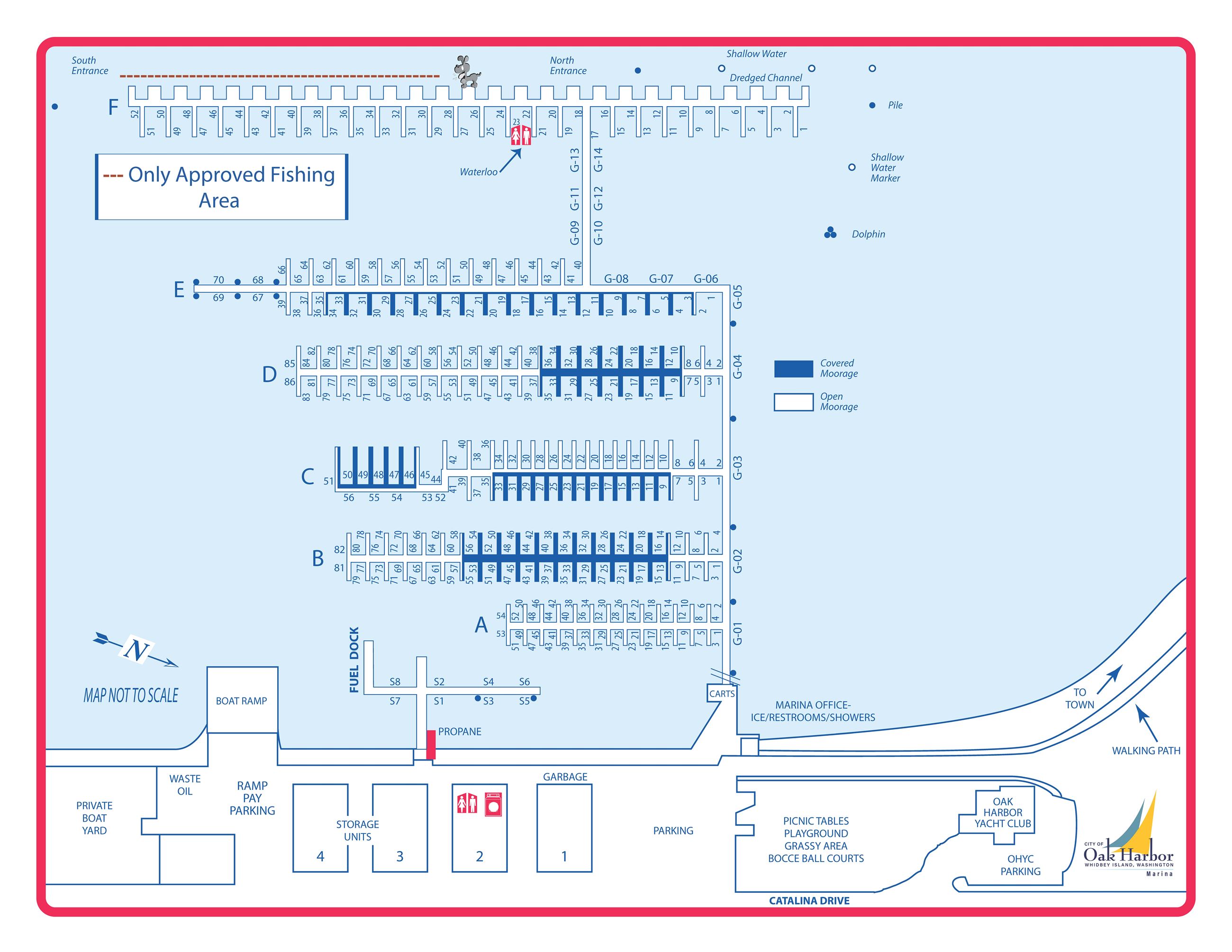 Marina Map Fishing Only