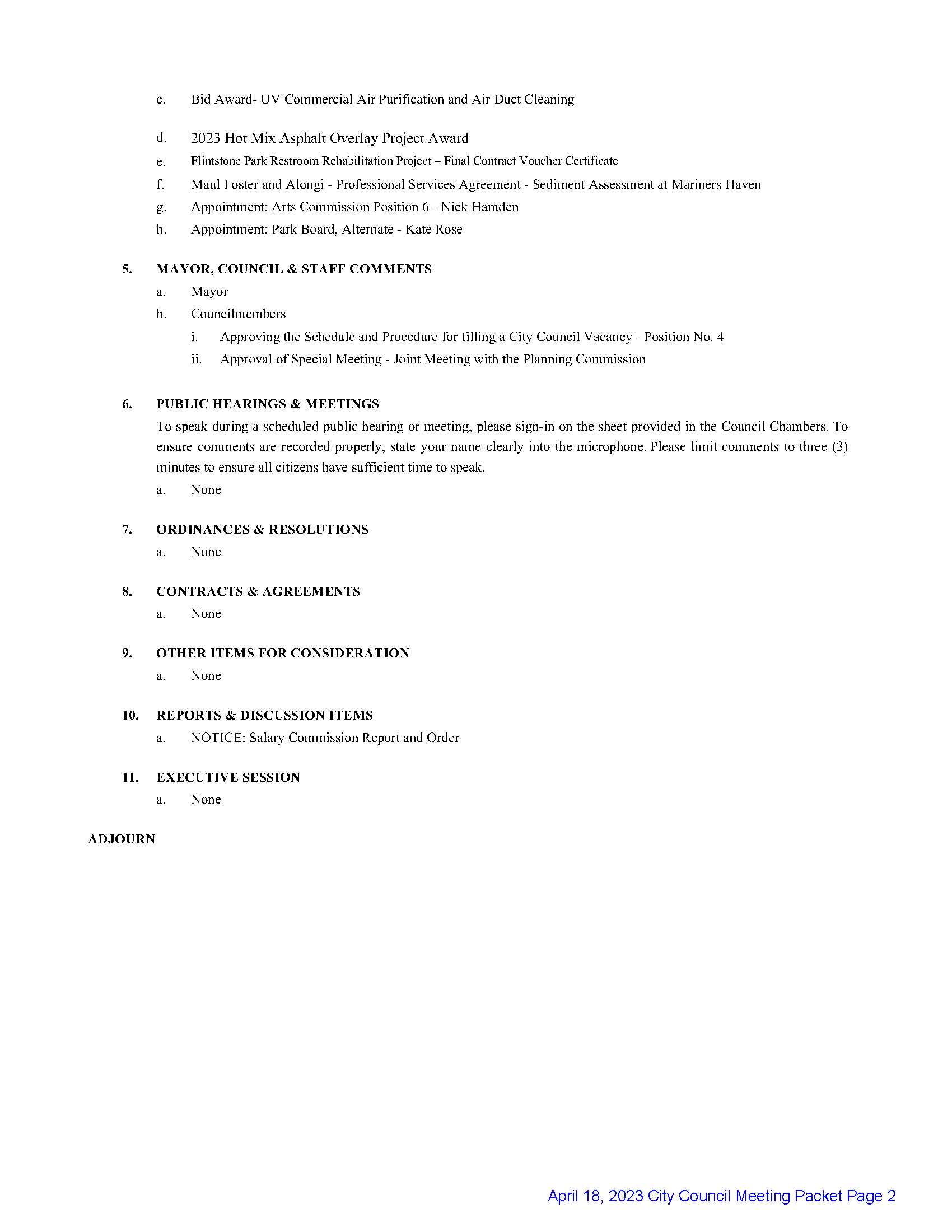 Image of 04-18-23 City Council Regular Meeting Packet Page 2