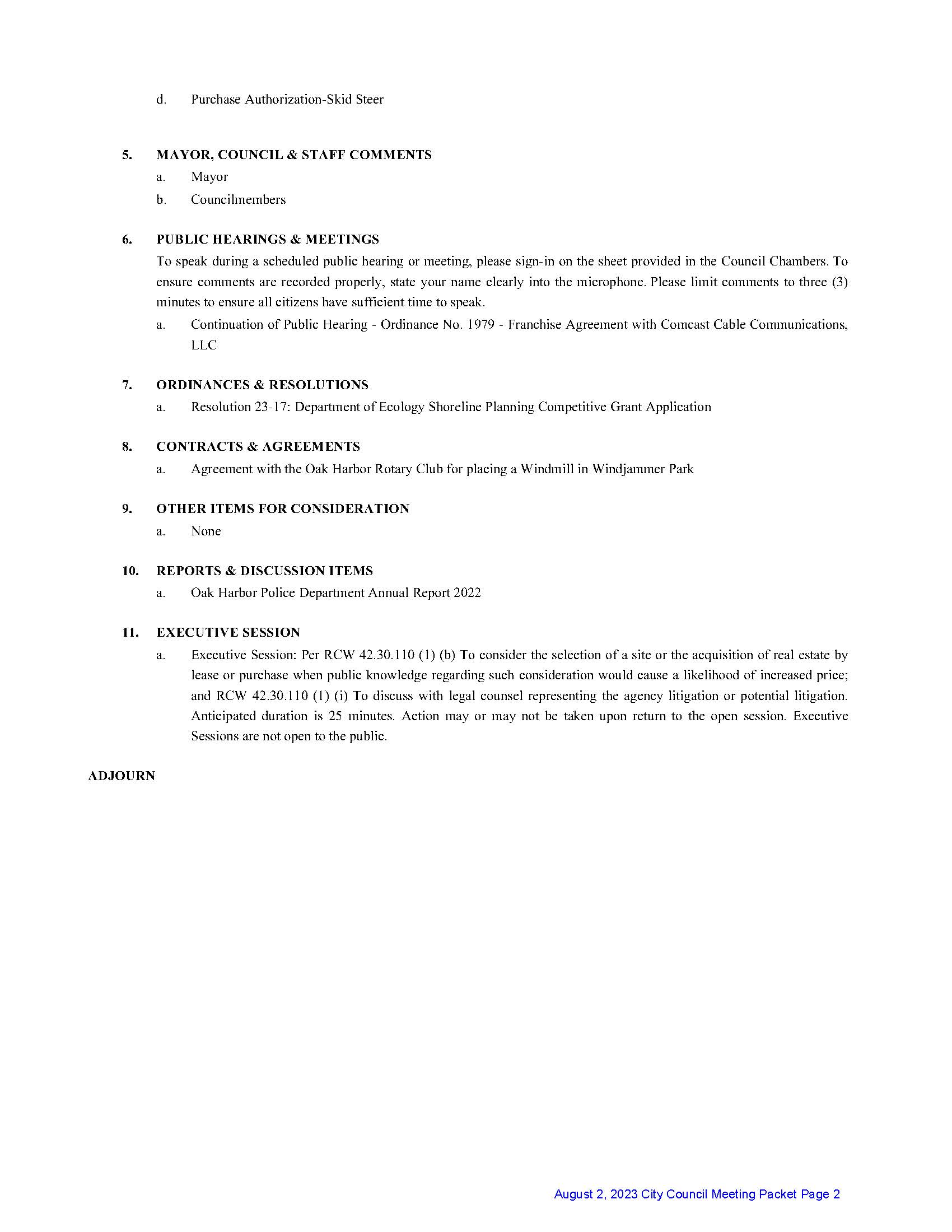 Image of 08-02-23 City Council Agenda Page 2